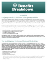 Benefits Breakdown Newsletter - September 2022